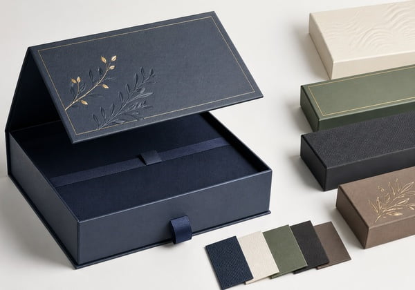 Premium custom rigid gift box with magnetic closure -- AvoraPack